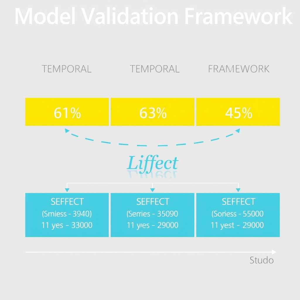 Схема фреймворка валидации моделей с временным разделением данных, кросс-валидацией и метриками оценки качества прогнозов