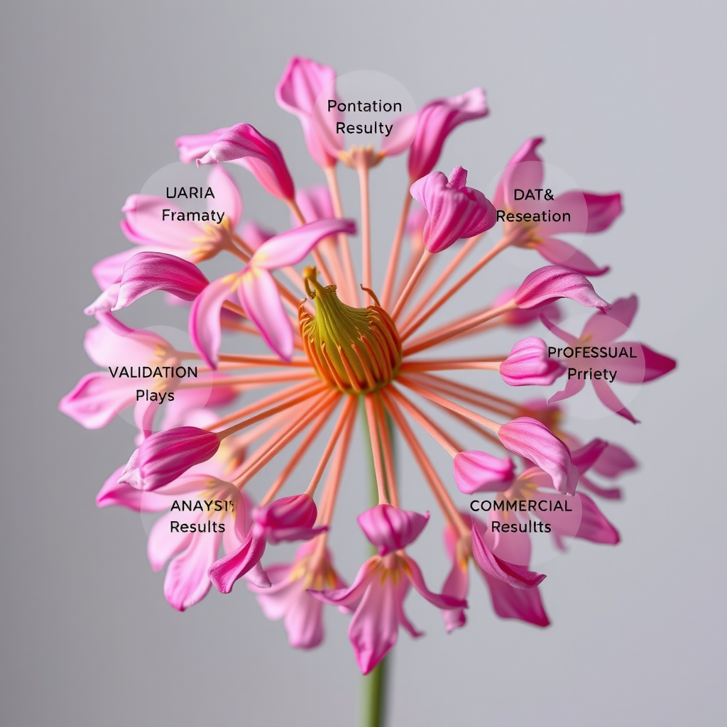 Схема исследовательской методологии Lyranthium, показывающая процесс сбора данных, анализа, моделирования и валидации результатов в финансовых исследованиях